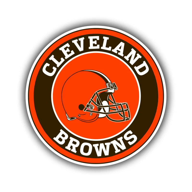 Cleveland Browns - Circle Logo - Temporary Tattoo