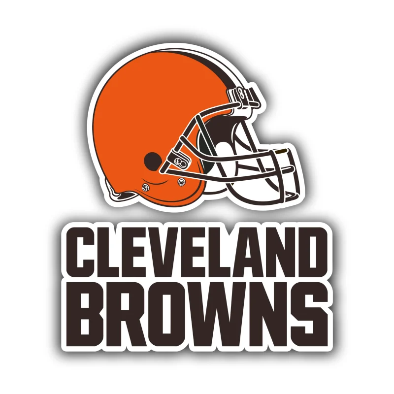 Cleveland Browns - Full Color Vinyl Sticker - Custom Size