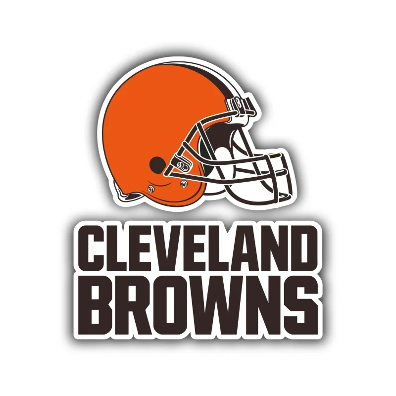 Cleveland Browns - Helmet with Name - Iron On DTF Transfer - Custom Size