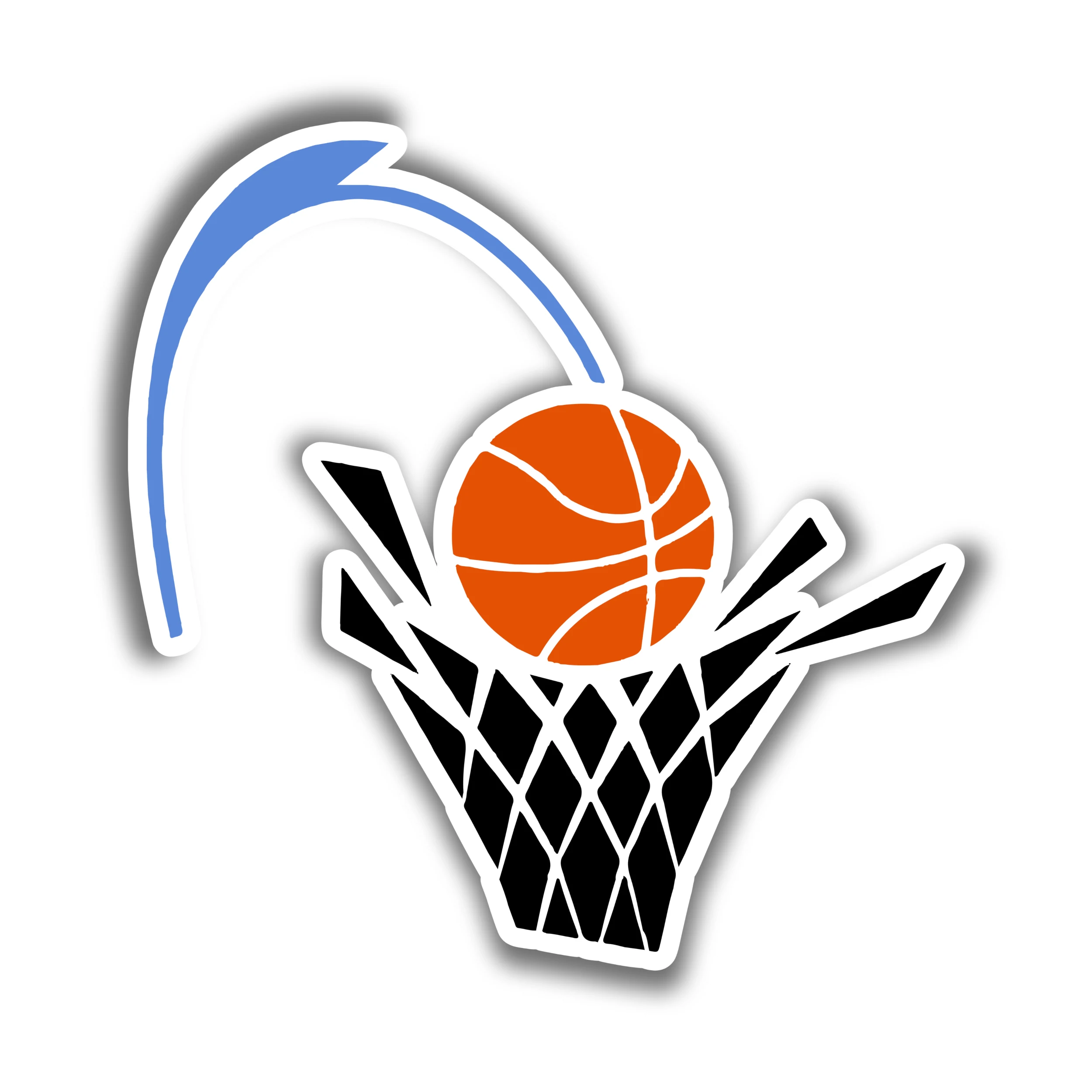 Cleveland Cavaliers - Basketball With Net - Iron On DTF Transfer - Custom Size