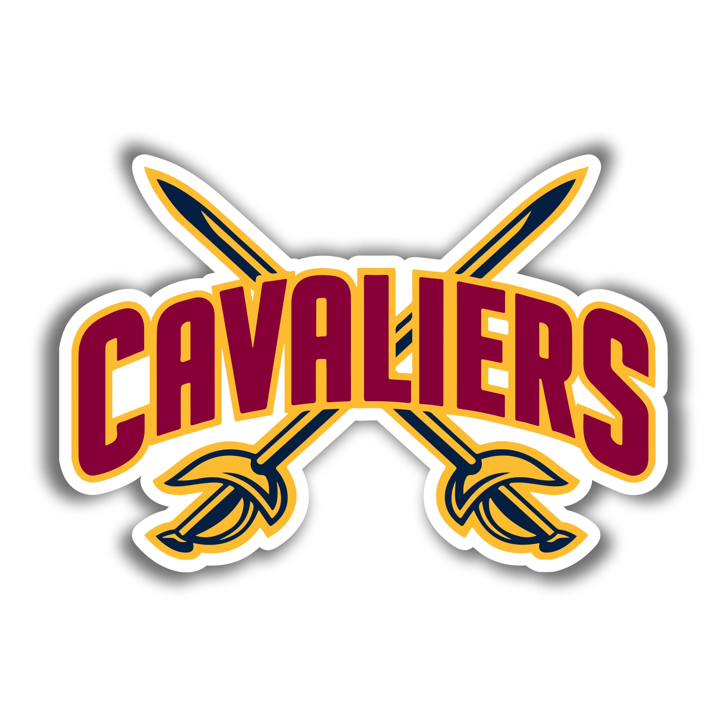 Cleveland Cavaliers - Cavaliers With Swords - Iron On DTF Transfer - Custom Size