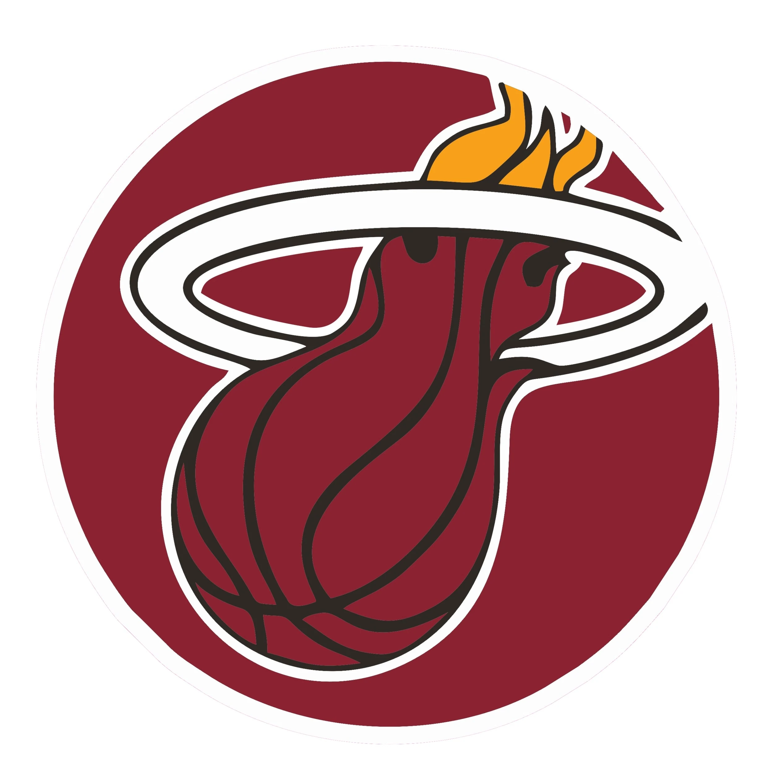Cleveland Cavaliers vs Miami Heat Full Color Vinyl Sticker - Custom Size