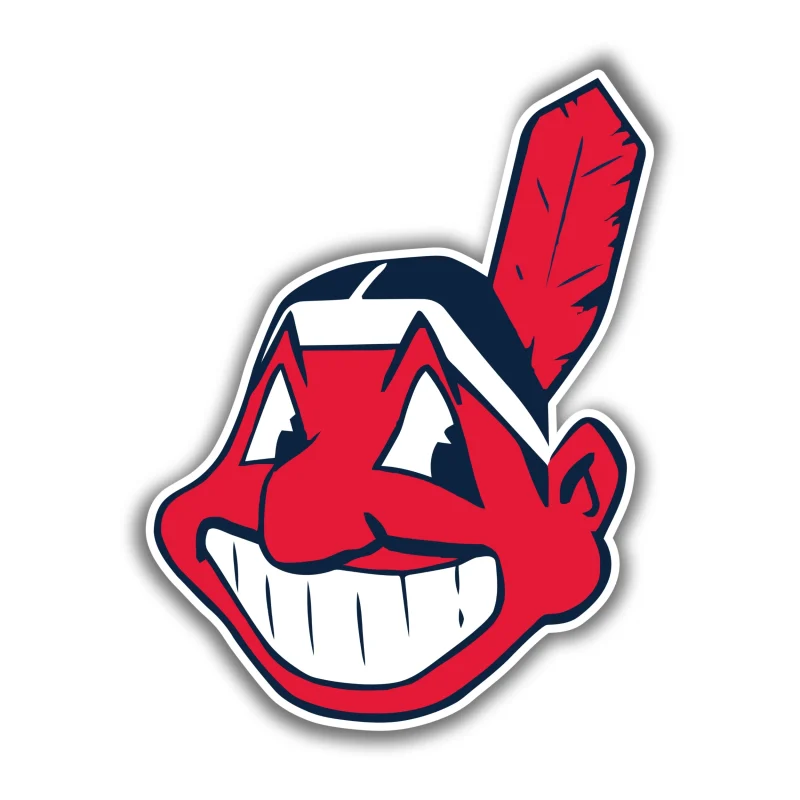 Cleveland Indians - Chief Wahoo - Iron On DTF Transfer - Custom Size