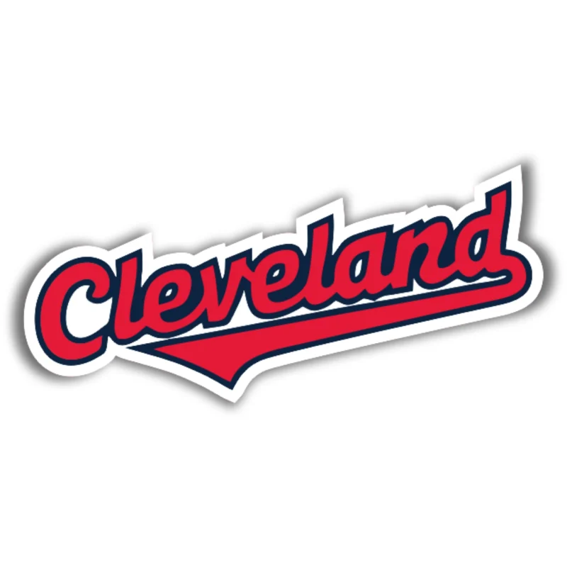 Cleveland Indians - Cleveland Cursive - Iron On DTF Transfer - Custom Size
