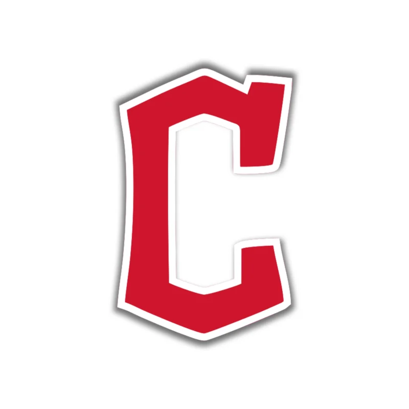 Cleveland Indians - Fancy Red C - Iron On DTF Transfer - Custom Size