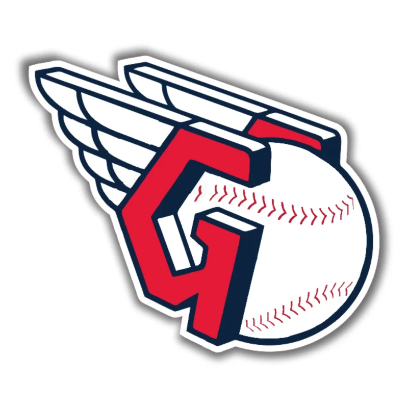 Cleveland Indians - G with Feathers - Temporary Tattoo