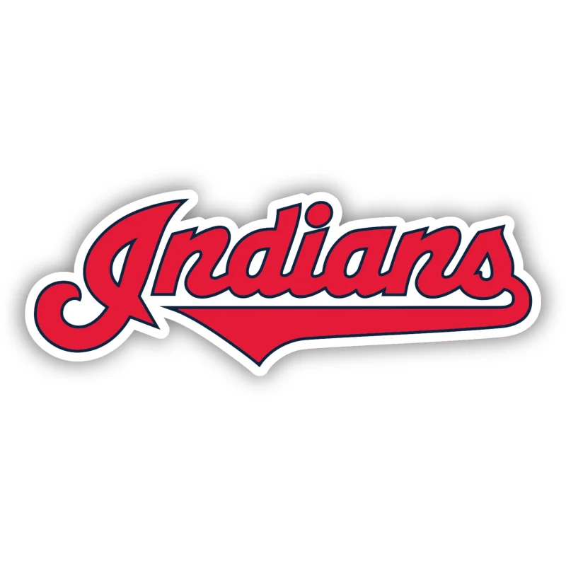 Cleveland Indians - Indians Cursive - Temporary Tattoo