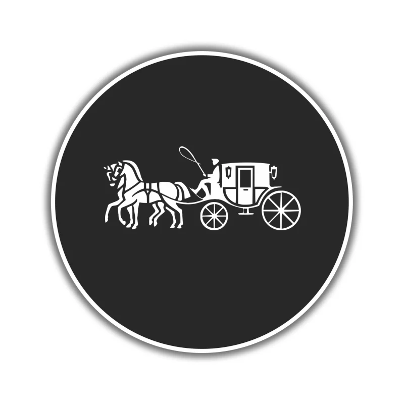 Coach - Black - Full Color Vinyl Sticker - Custom Size