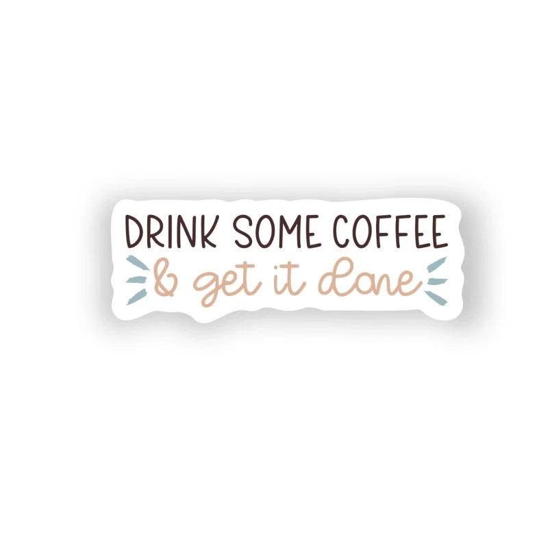 Coffee Full Color Vinyl Decal - Custom Size