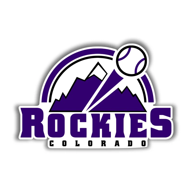 Colorado Rockies - Purple Rockies with Mountains - Iron On DTF Transfer - Custom Size