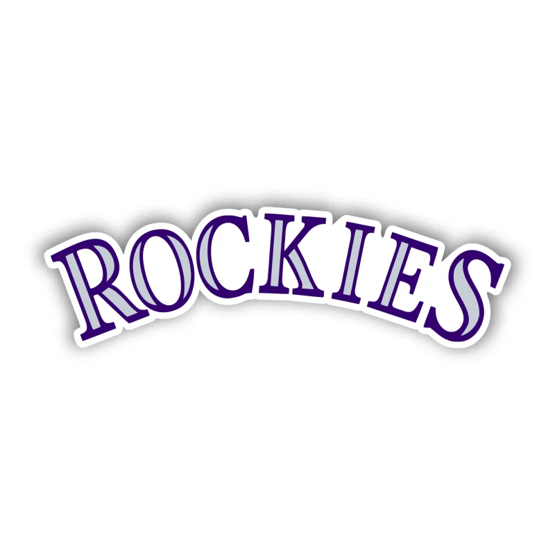 Colorado Rockies - Rockies - Full Color Vinyl Sticker - Custom Size