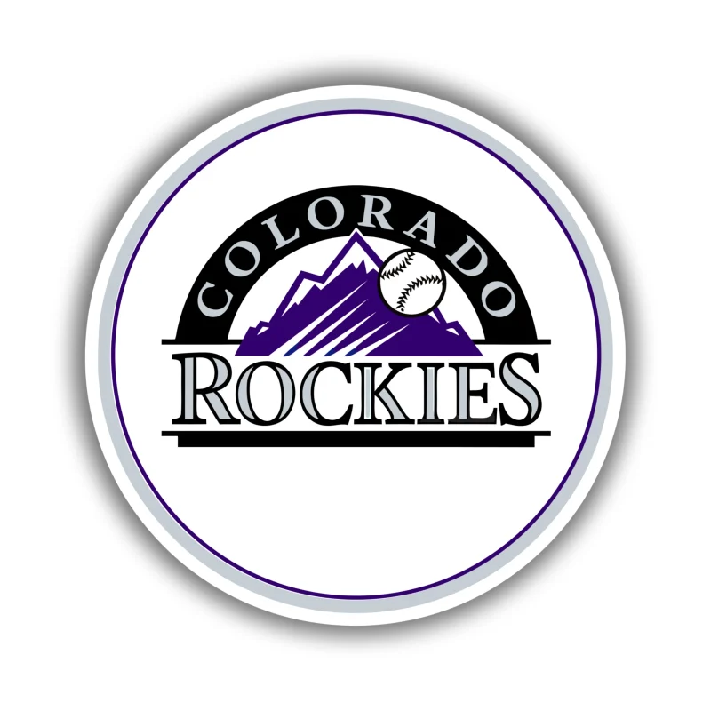 Colorado Rockies - White Circle - Iron On DTF Transfer - Custom Size