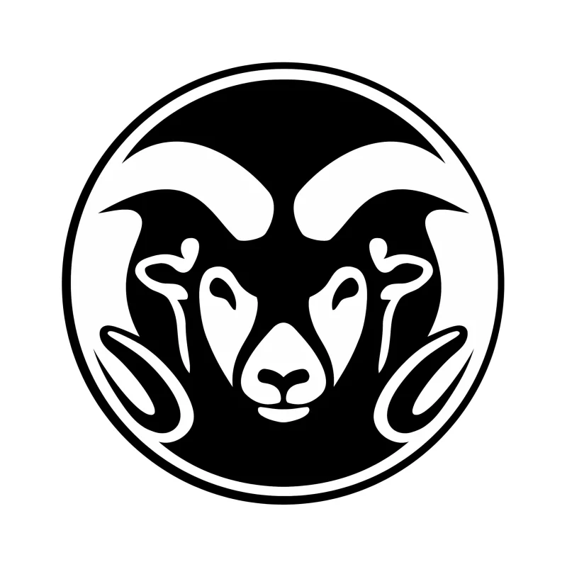 Colorado State Rams Vinyl Decal - Custom Size