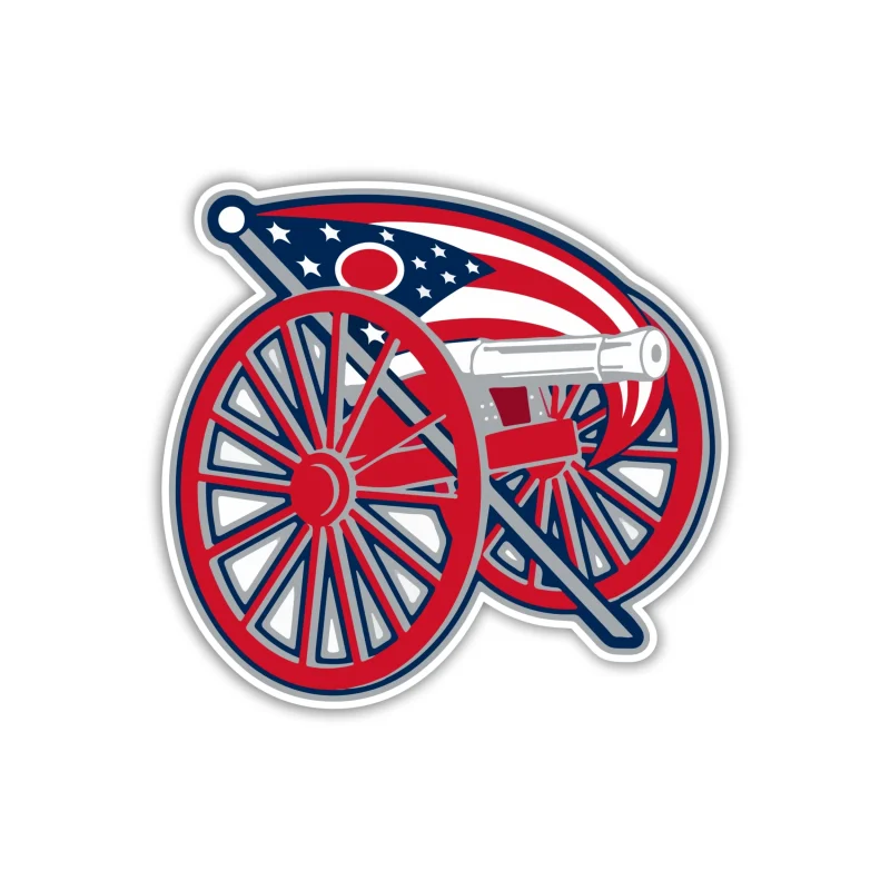 Columbus Blue Jackets - Flag with Wheels - Iron On DTF Transfer - Custom Size