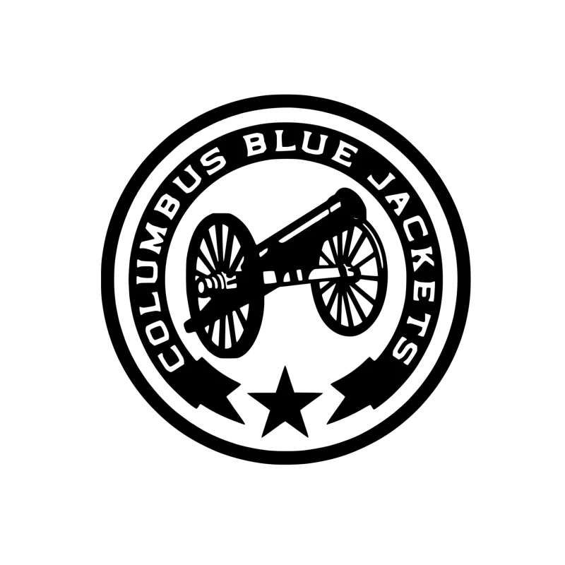 Columbus Blue Jackets Vinyl Decal - Custom Size