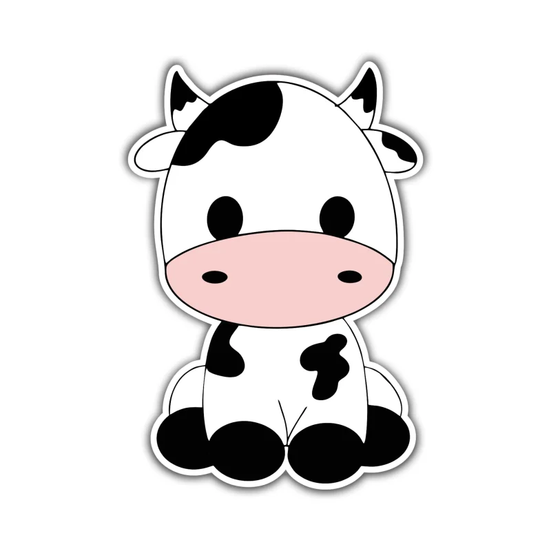 Cow Full Color Vinyl Decal
