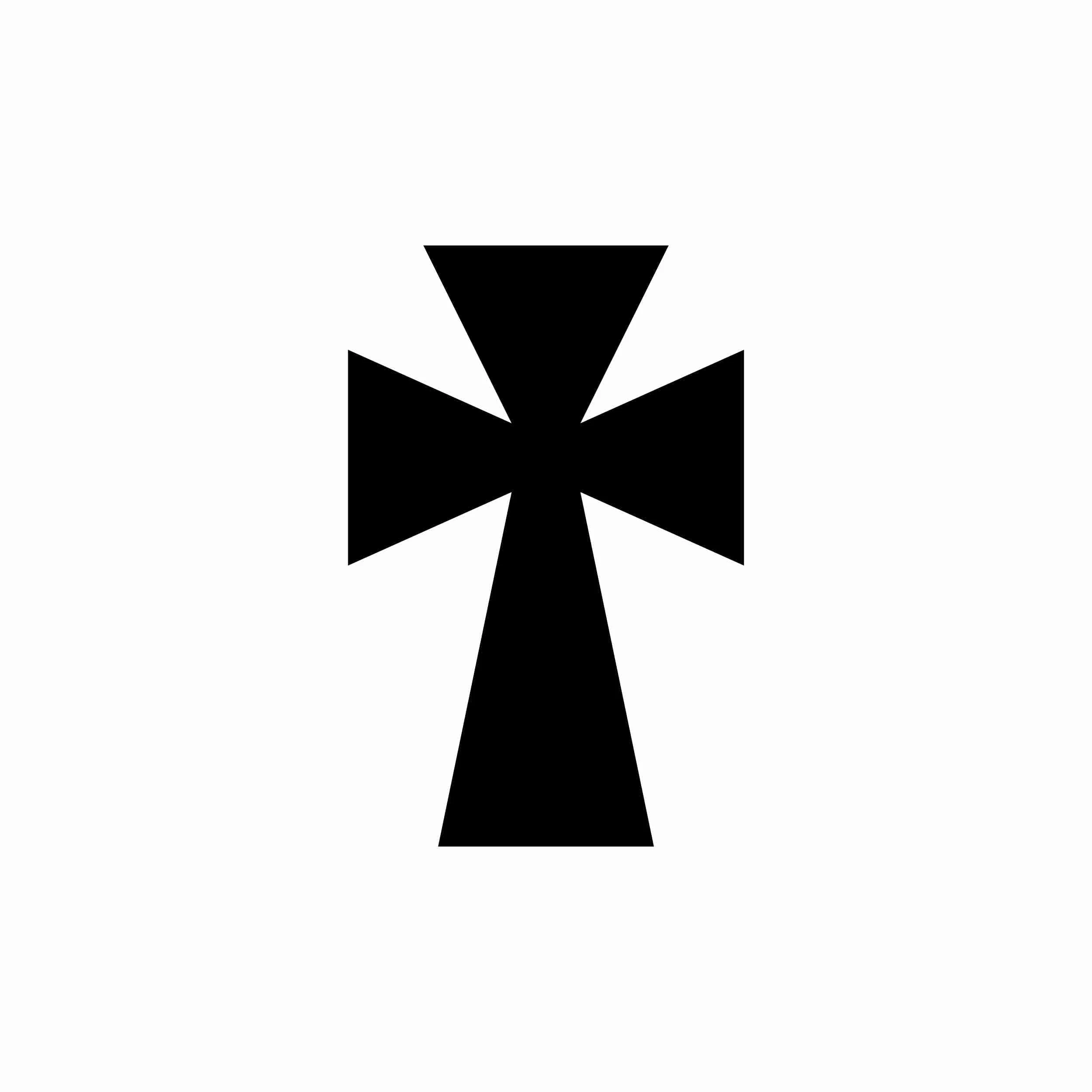 Cross - Vinyl Decal - Custom Size