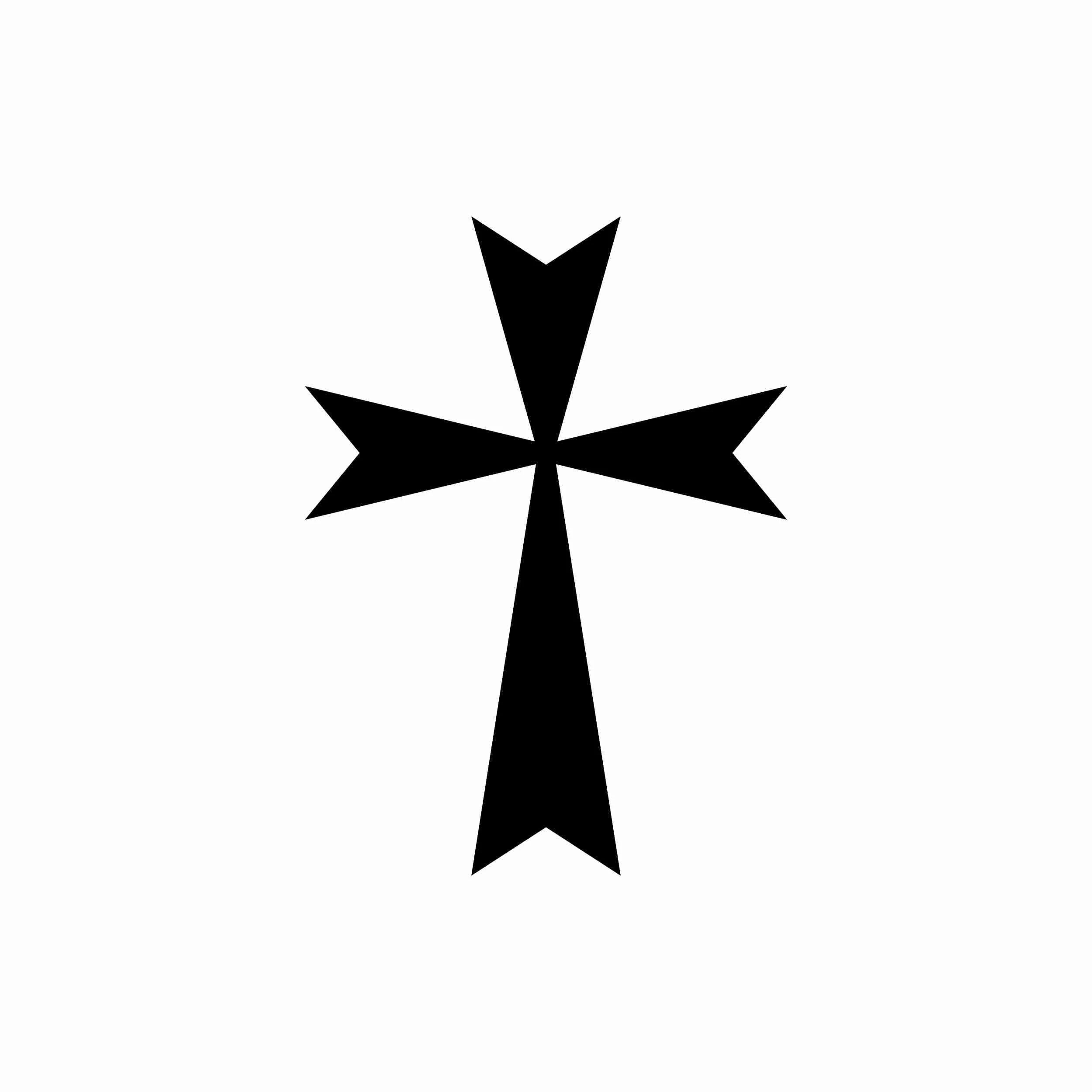 Cross - Vinyl Decal - Custom Size