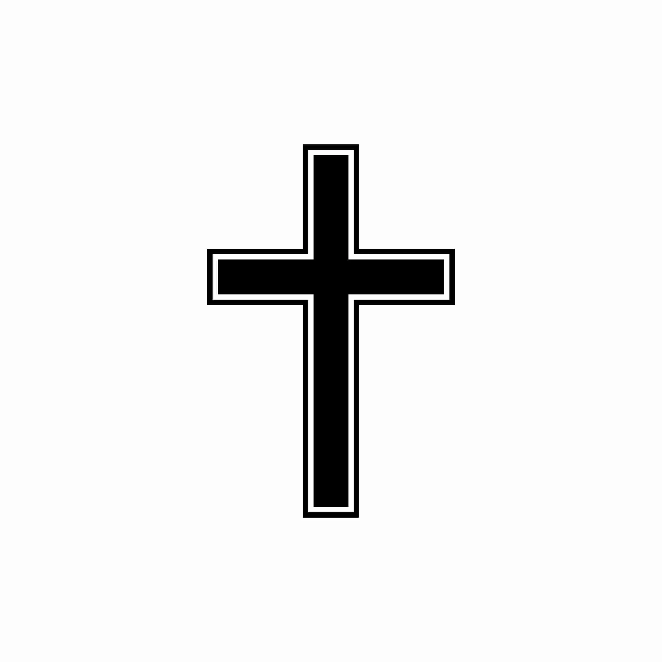 Cross - Vinyl Decal - Custom Size