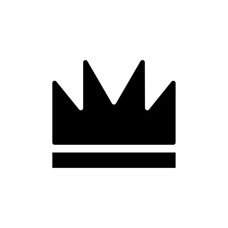 Crown Vinyl Decal - Custom Size