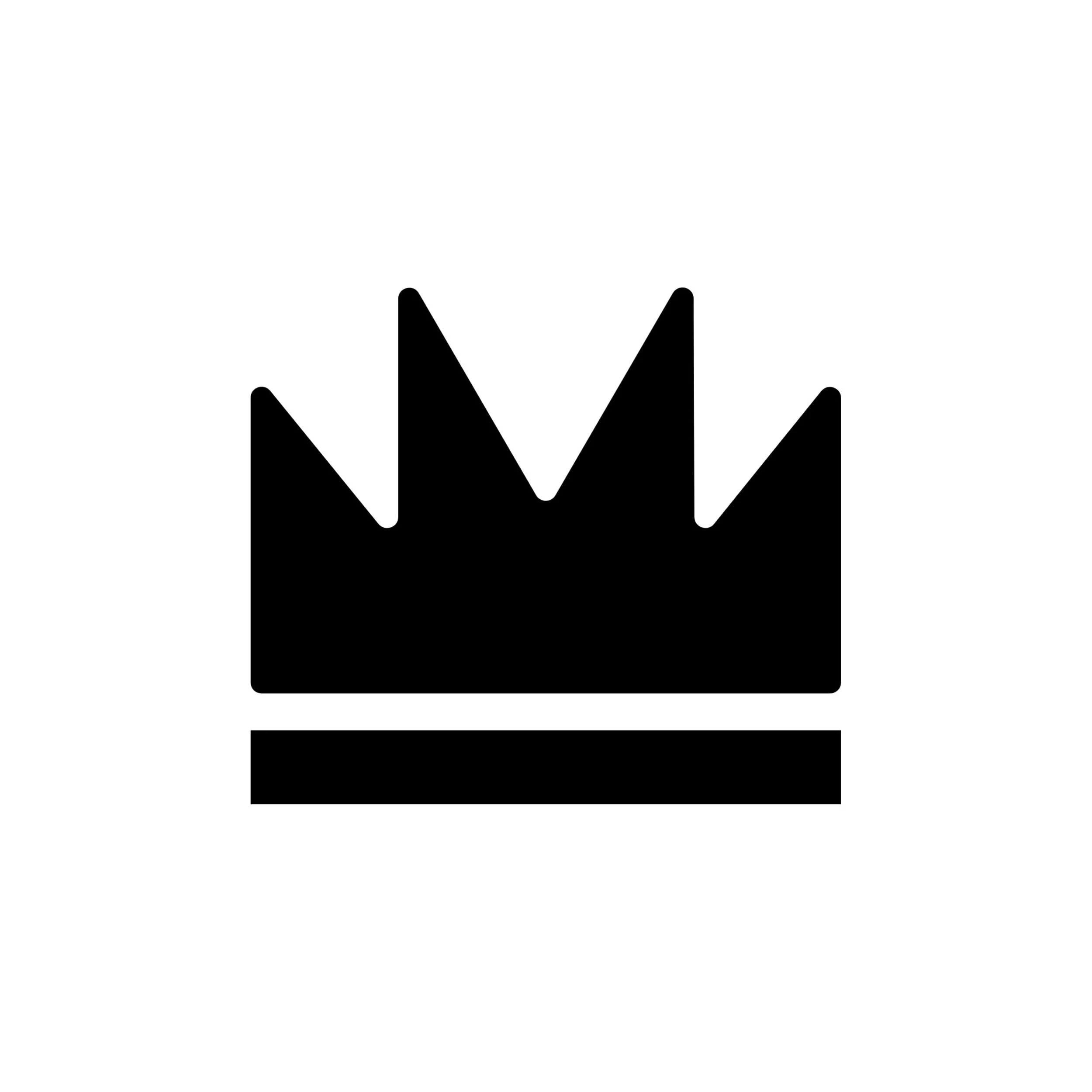 Crown Vinyl Decal - Custom Size