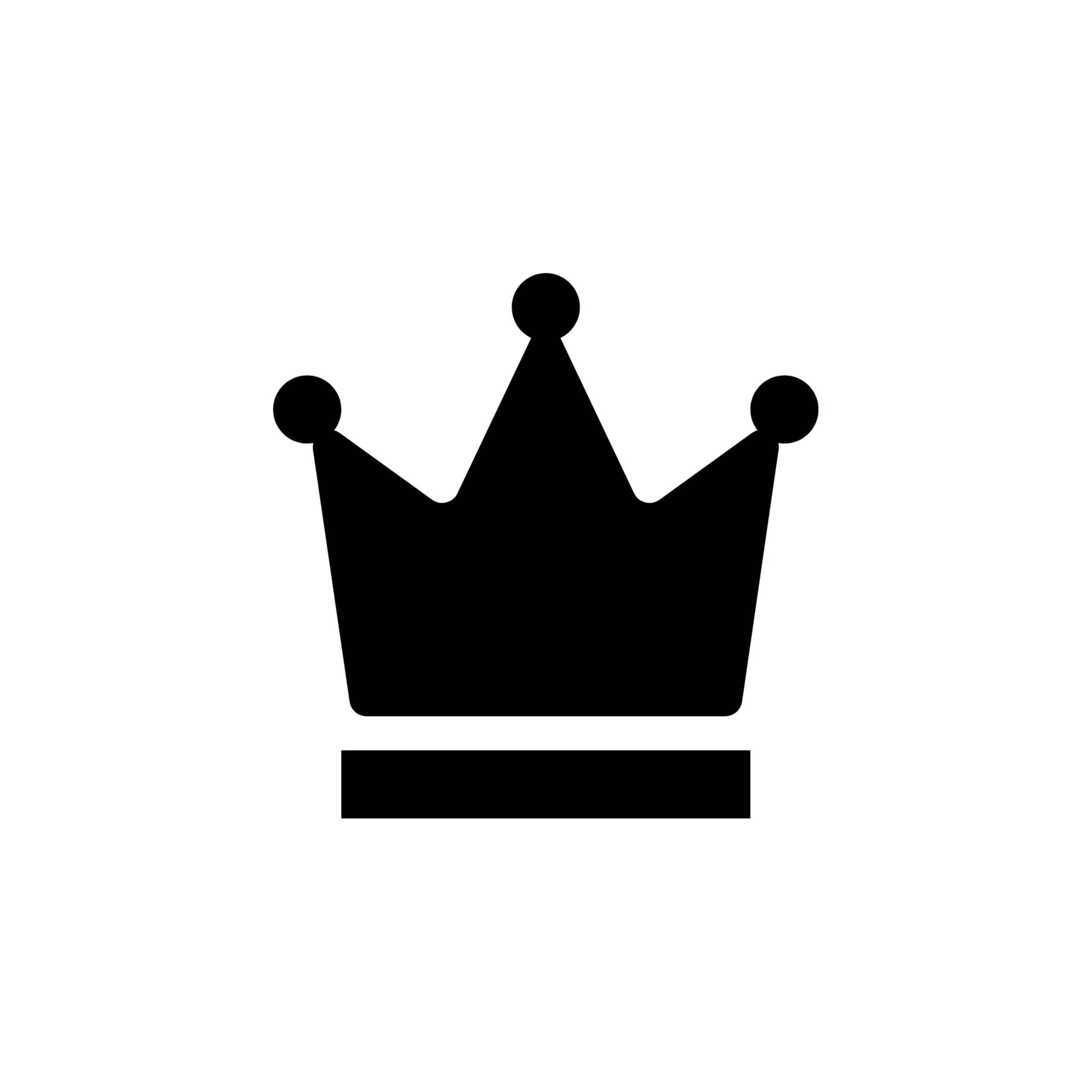 Crown Vinyl Decal - Custom Size