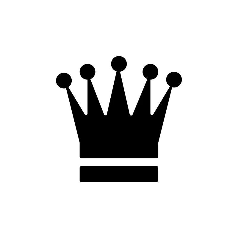 Crown Vinyl Decal - Custom Size