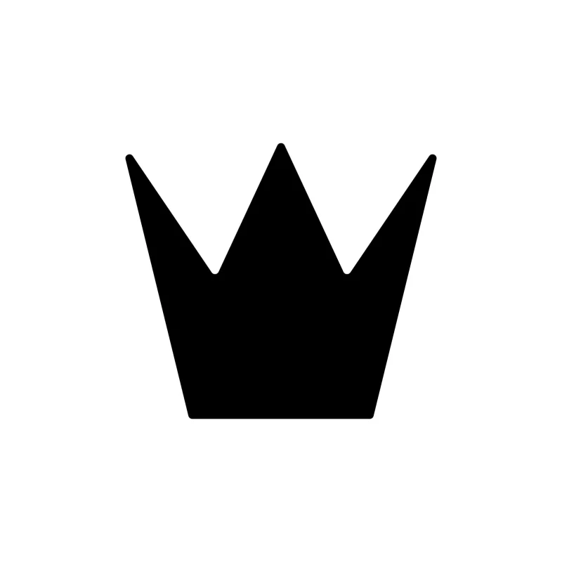 Crown Vinyl Decal - Custom Size
