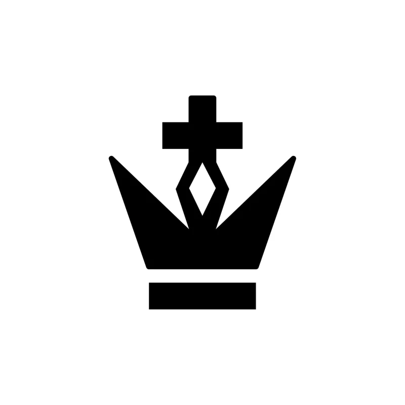 Crown Vinyl Decal - Custom Size