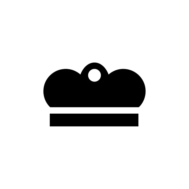Crown Vinyl Decal - Custom Size