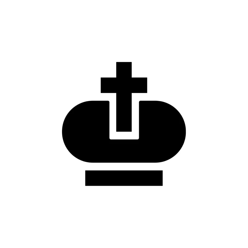Crown Vinyl Decal - Custom Size
