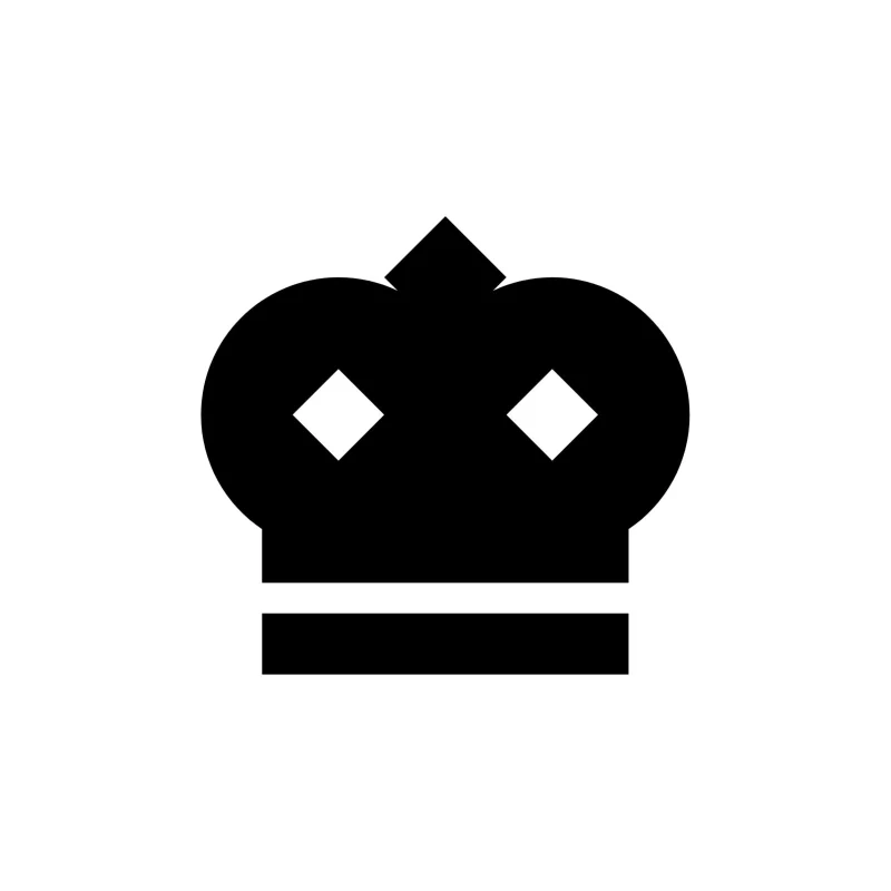 Crown Vinyl Decal - Custom Size