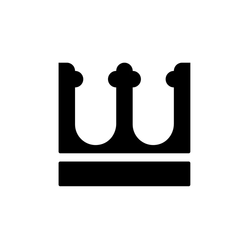 Crown Vinyl Decal - Custom Size