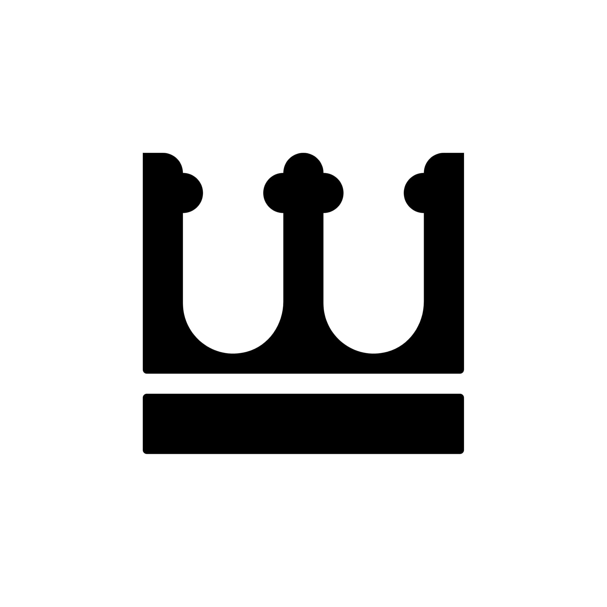 Crown Vinyl Decal - Custom Size
