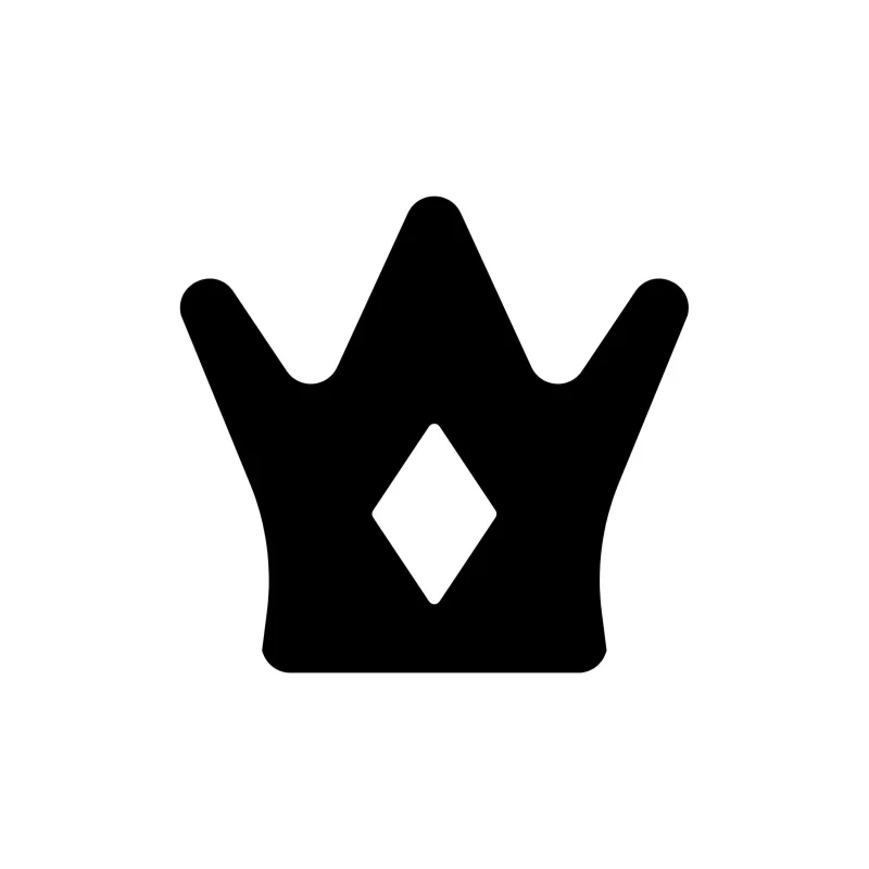 Crown Vinyl Decal - Custom Size