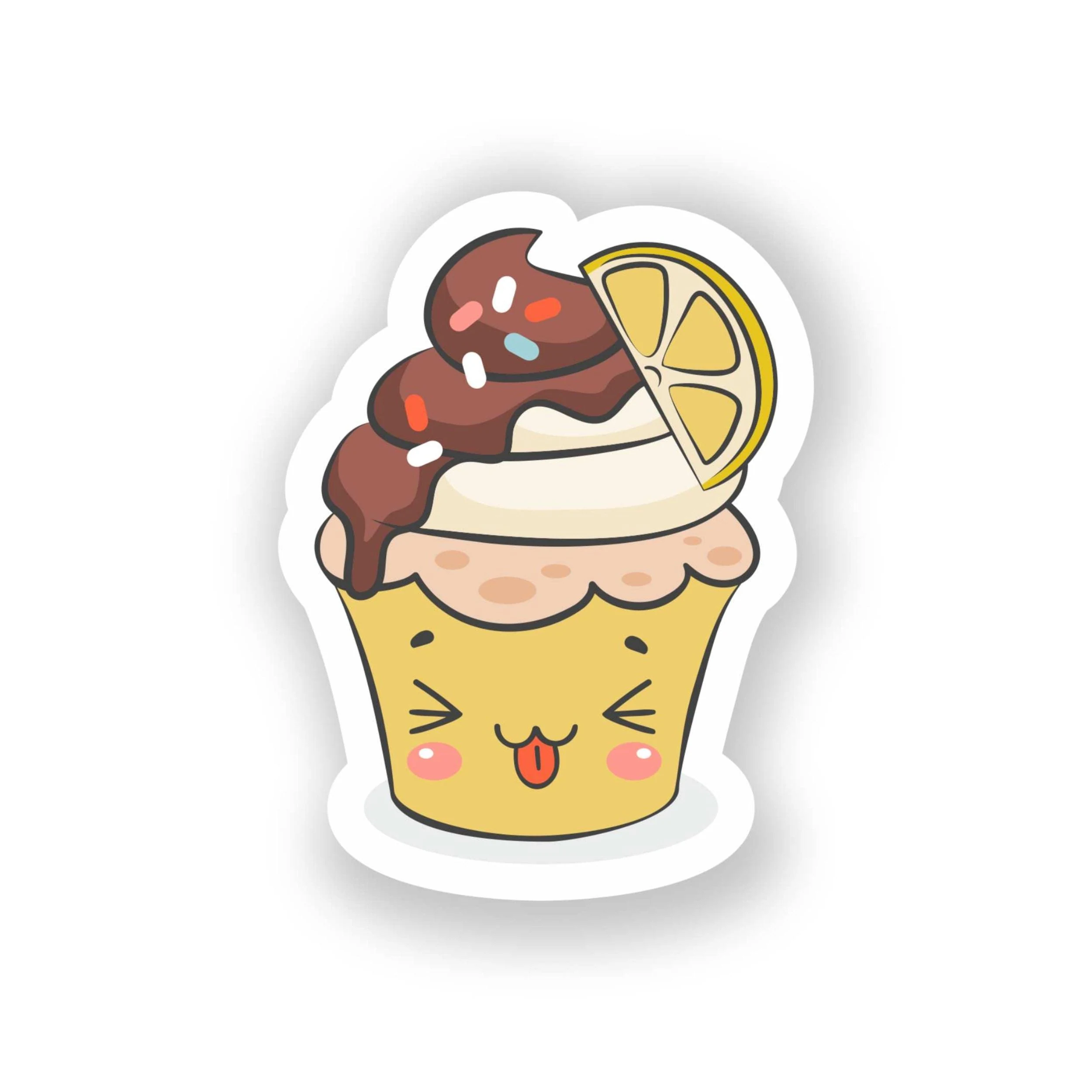 Cupcake Full Color Vinyl Decal - Custom Size