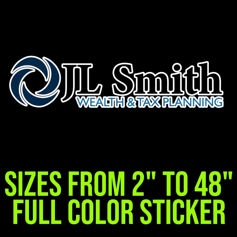 Custom for Chad - JL Smith- Full Color Vinyl Decal