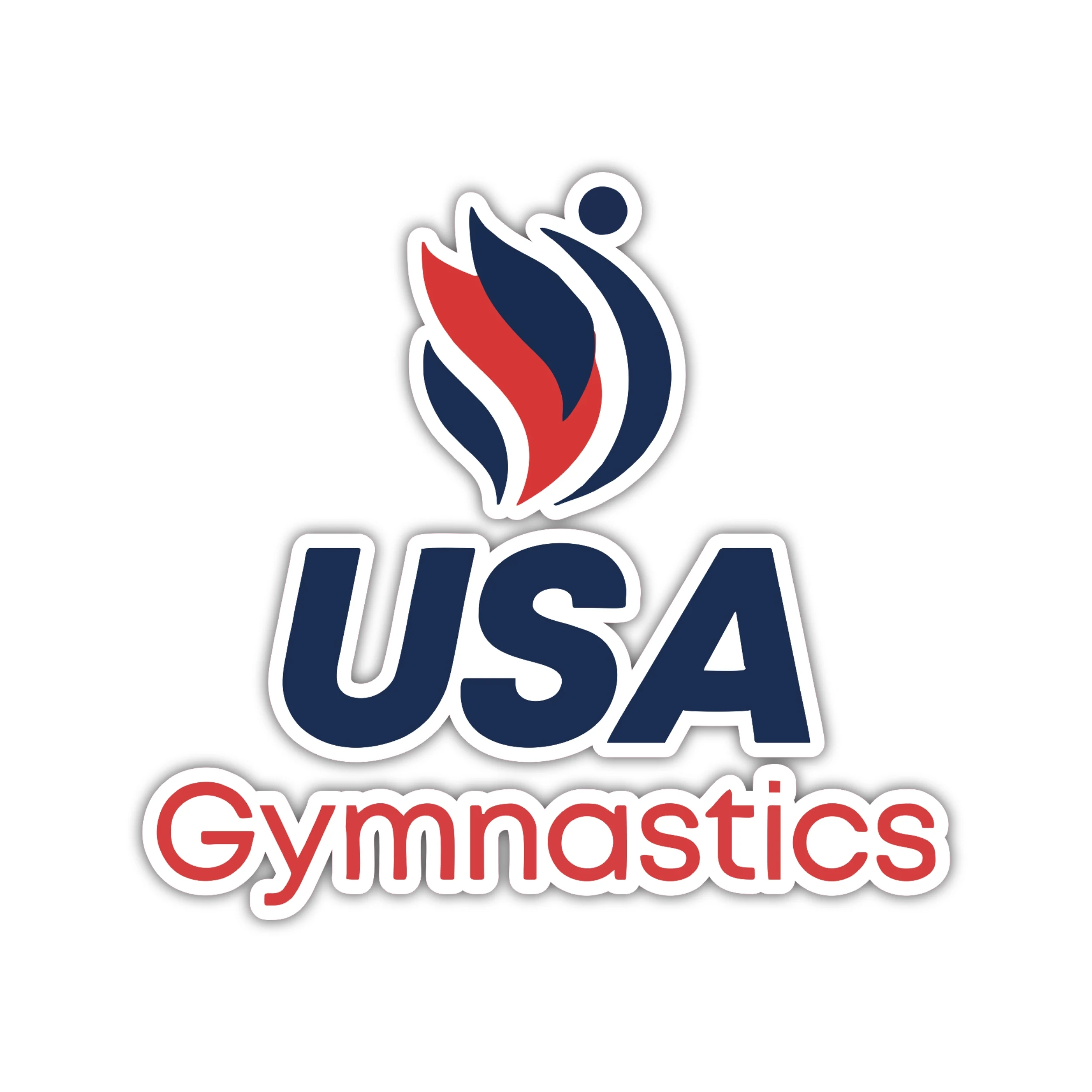 Custom for Lori - USA Gymnastics - Full Color Vinyl Decal - Custom Size
