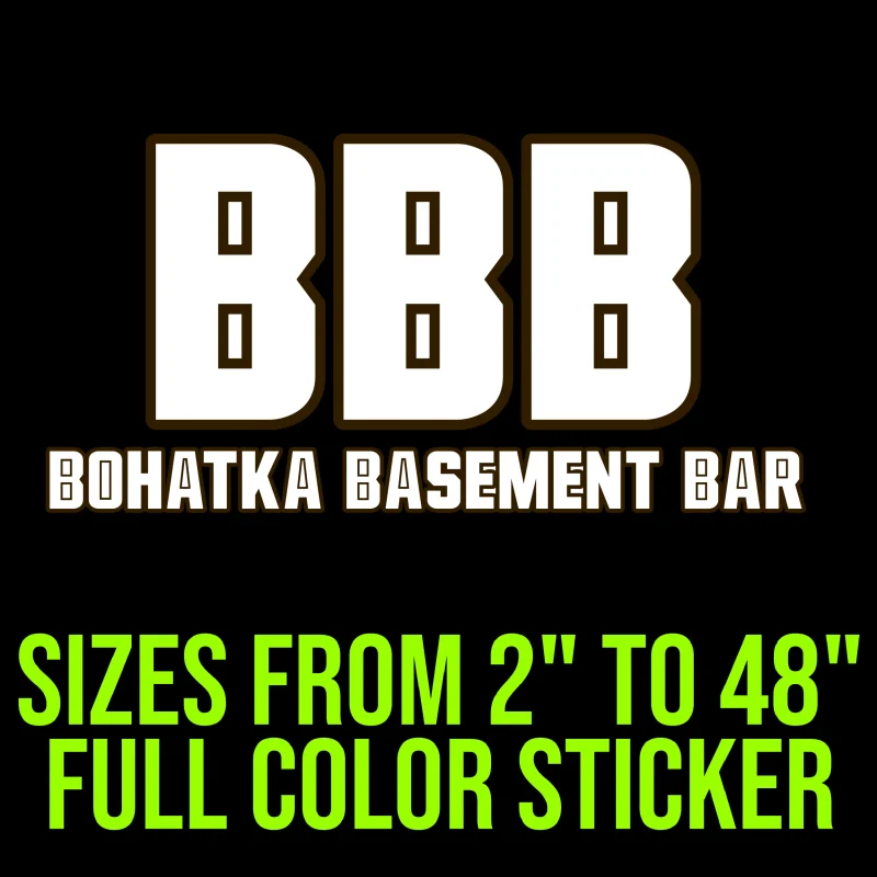 Custom for Ricki - BBB - Full Color Vinyl Decal