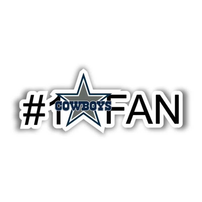 Dallas Cowboys - #1 Fan - Temporary Tattoo