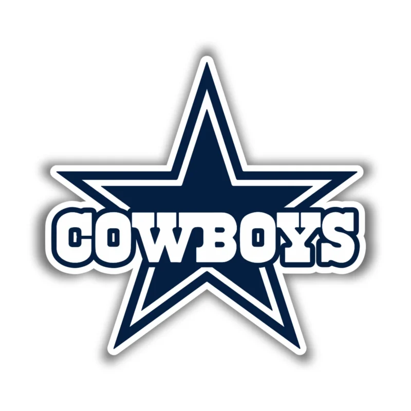 Dallas Cowboys - Blue Star - Iron On DTF Transfer - Custom Size