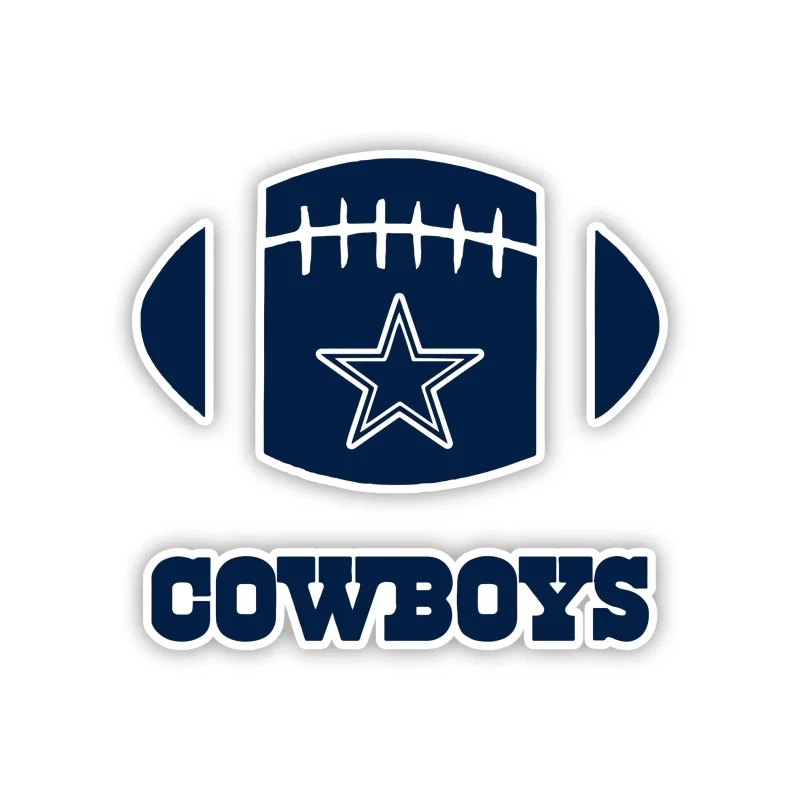 Dallas Cowboys - Football - Full Color Vinyl Sticker - Custom Size