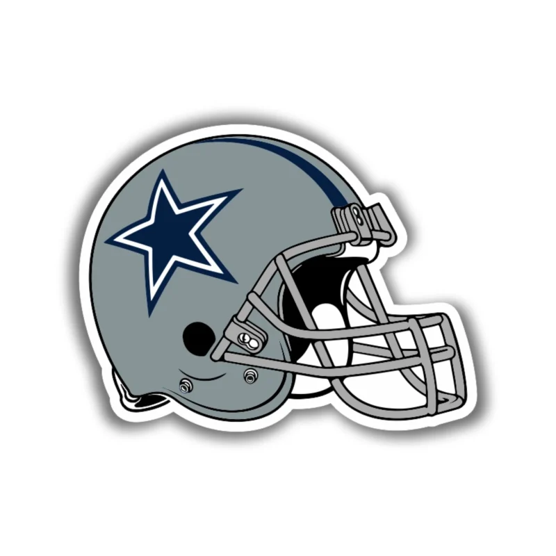 Dallas Cowboys - Helmet - Temporary Tattoo