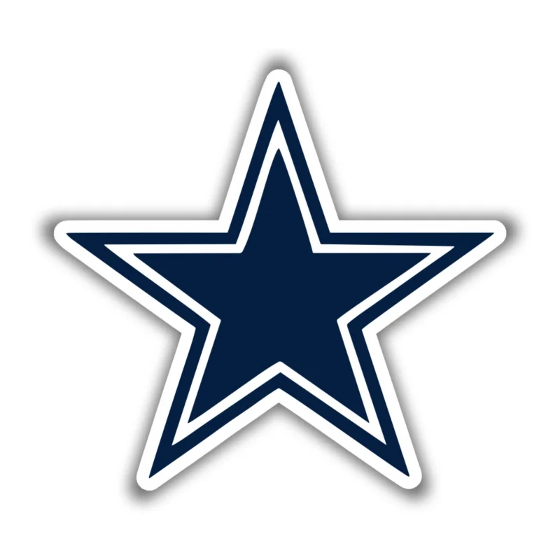 Dallas Cowboys - Star - Iron On DTF Transfer - Custom Size