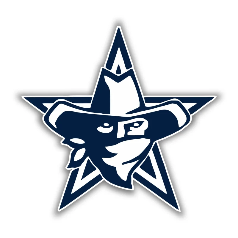 Dallas Cowboys - Star With Cowboy - Temporary Tattoo