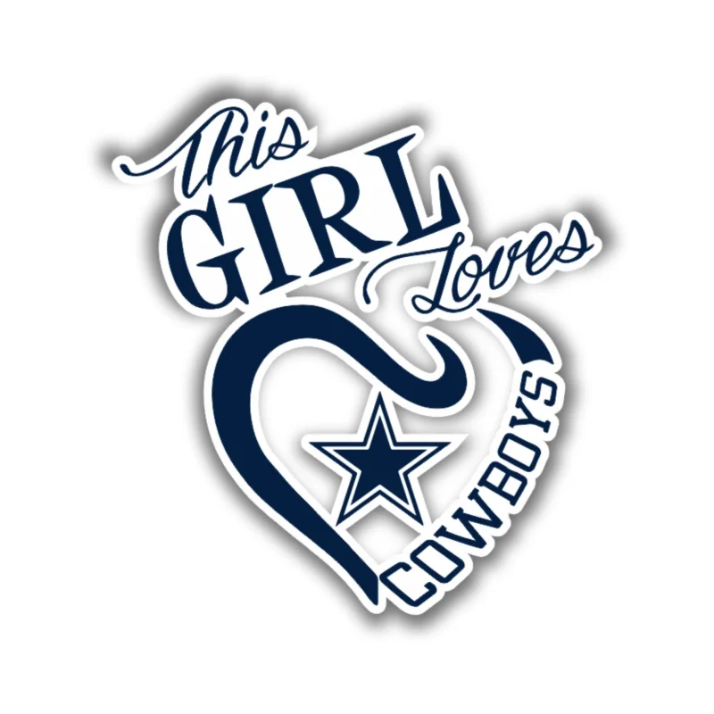 Dallas Cowboys - This Girl - Iron On DTF Transfer - Custom Size