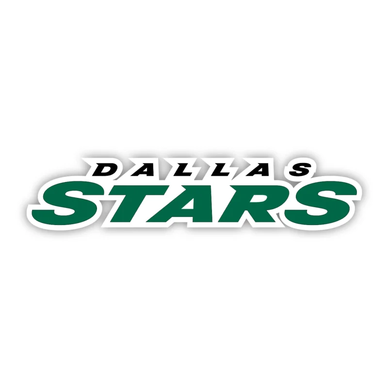 Dallas Stars - Name - Full Color Vinyl Sticker - Custom Size