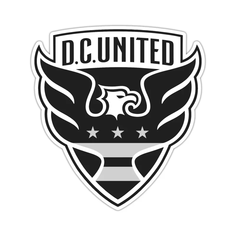 DC United - Eagle With Name - Iron On DTF Transfer - Custom Size