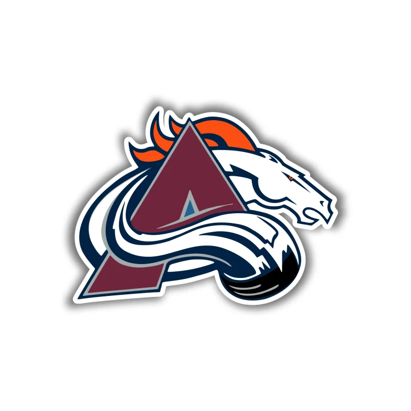 Denver Broncos - Avalanche and Broncos Mashup - Temporary Tattoo
