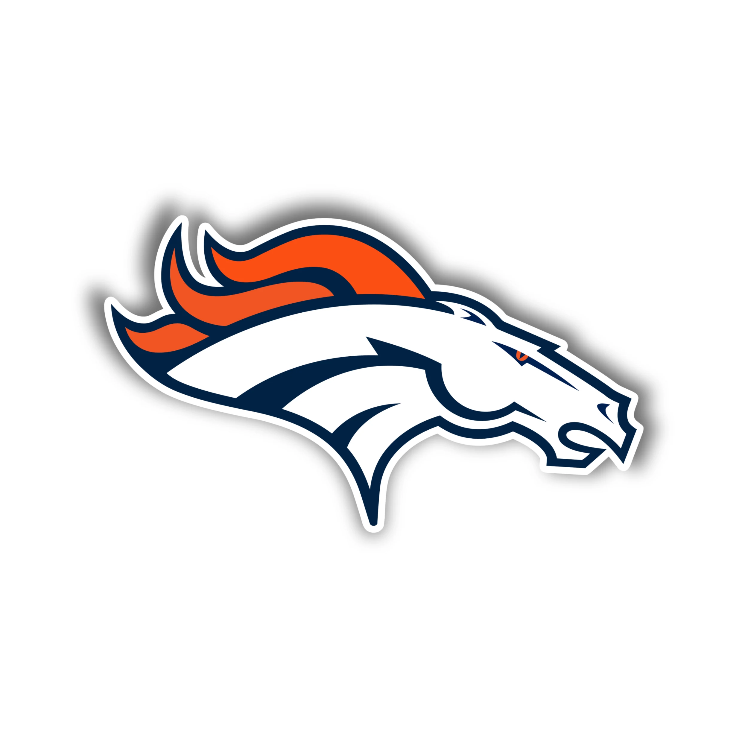 Denver Broncos - Head - Iron On DTF Transfer - Custom Size